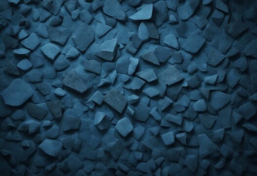 Dark abstract blue stone concrete paper texture background panorama banner long with space for text