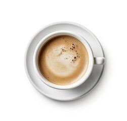 Fototapeta premium A cup of coffee on a saucer