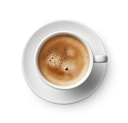 Fototapeta premium A cup of coffee on a saucer
