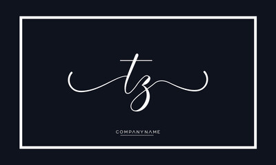 Alphabet letters logo icon TZ or ZT