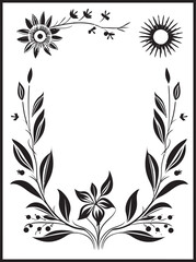 Modern Botanical Minimalism Handcrafted Logo Design Graceful Noir Petal Cascade Minimal Hand Drawn Icon