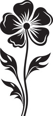 Simple Artistic Whirl Handcrafted Black Emblem Modern Floral Sketch Single Hand Rendered Icon