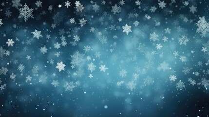 Fototapeta na wymiar Wallpaper of falling snowflakes.