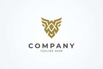 Initial A or AV Eagle logo, modern letter A and V forming Eagle Bird design logo, flat design logo template element, vector illustration