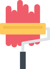 design vector image icons paint roller