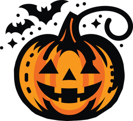 Halloween Pumpkin vector, symbol of Pumpkin, laughing Pumpkin, Halloween symbols.