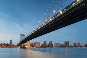 Fototapeta na wymiar Manhatten Bridge, East River, Manhatten, New York City, New York, USA
