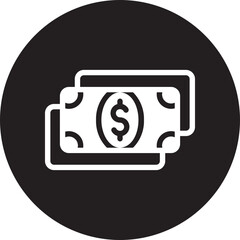 money glyph icon