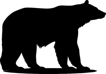 silhouette of a bear