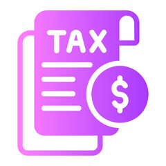 tax gradient icon