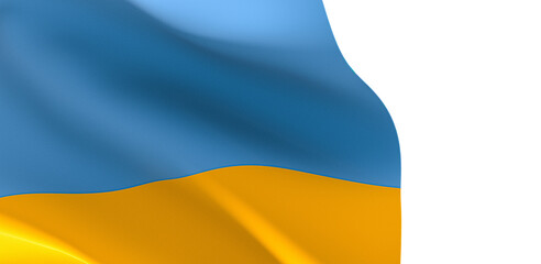 Artistic Tribute: Captivating 3D Ukraine Flag Inspires Awe
