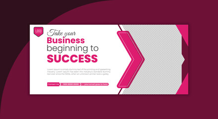 Creative Modern Professional Corporate Business Social Media Facebook Cover and Web Banner Template Design