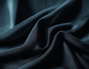 Naklejka premium Professional designer background with expensive dark silk and fabric. Background for product presentations