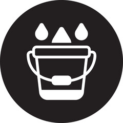 water bucket glyph icon © ajat