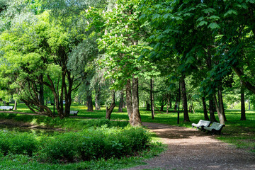 Parks in St. Petersburg, Russia.