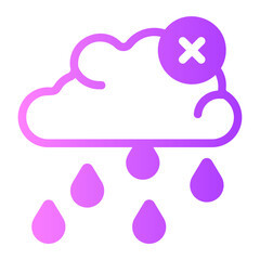 no rain gradient icon