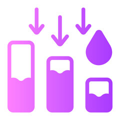 water crisis gradient icon