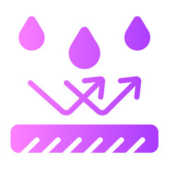 water resistant gradient icon