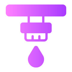 drip irrigation gradient icon