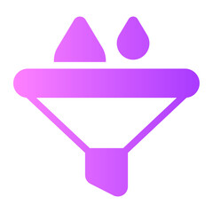 funnel gradient icon