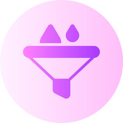 funnel gradient icon