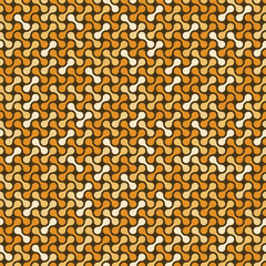 Beautiful seamless old orange metaballs pattern