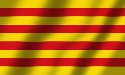 Powiewająca Flaga Katalonii © Arkadiusz