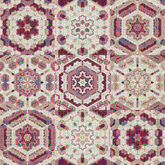Vintage style seamless pattern background.