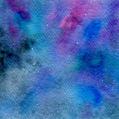 abstract watercolor multicolored sky background