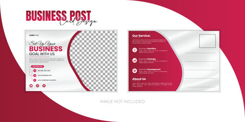 Post card Design business vector