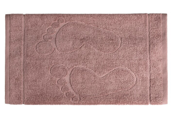 multi-colored Terry cotton bath towels, isolate on a white background