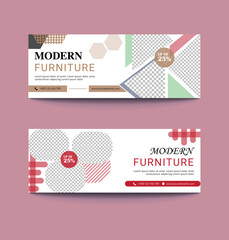 Social Media design or facebook banner template