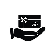gift card icon vector birthday gift Christmas gift certificate icon