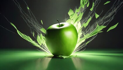 explosion of green , apple