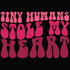 Tiny Humans Stole My Heart Valentine Day T-shirt Design