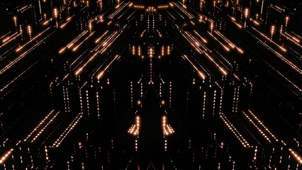 Datentransfer, Stadt, Großstadt, dunkel, Nacht, Internet, gold, gelb, bronze, SSL,...
