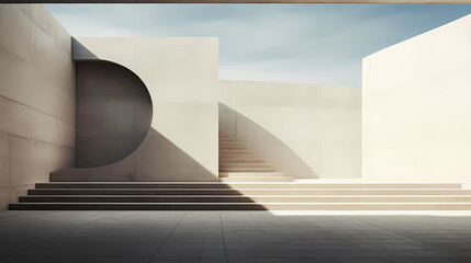 Fototapeta premium Modern architecture background, concrete wall texture background abstract