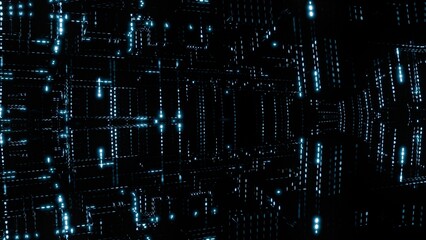 Datentransfer, Stadt, Gro&szlig;stadt, dunkel, Nacht, Internet, blau, t&uuml;rkis, Verschl&uuml;sselung, Sicherheit,  Internetleitung, Glasfaser, FTTH, Server, Virus, Maleware, Pishing, Viren, Hacking, Backup, bin&auml;r