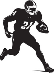 Athletic Excellence Football Vector Emblem Gridiron Hero American Football Icon Design