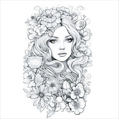 Coloring Book For Girls Elegant Pretty Girl Coloring Pages For Girls Coloring Coloring Book For Girls Background 