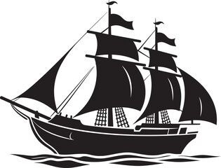 Legacy Seafarer Ancient Ship Emblem Nautical Artifact Vector Ship Logo