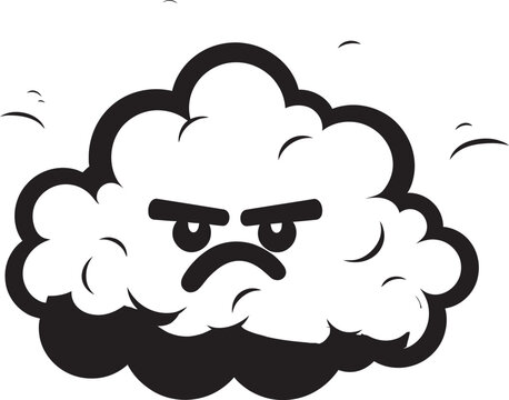 recommend clip art: Tempestuous Rage Angry Cloud Logo Design Raging Thunderhead Vector Angry Cloud Emblem