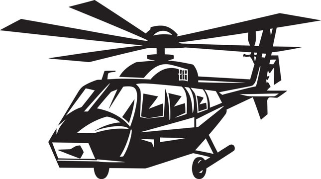 recommend clip art: Combat Rotorcraft Vector Black Logo Emblem Tactical Huey Military Chopper Symbol