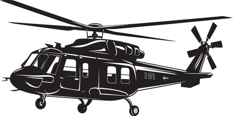 Pathfinder Air Army Helicopter Vector Symbol Strategic Skies Army Helicopter Black Icon