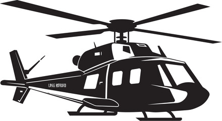 Combat Rotorcraft Vector Black Logo Emblem Tactical Huey Military Chopper Symbol