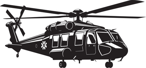 Warrior s Flight Vector Black Army Chopper Commander s Helo Tactical Black Logo Icon