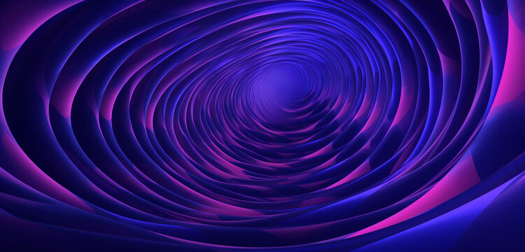 Abstract optical illusion brought to life in HD, featuring a digital projection on a transparent surface, rendered in shades of violet and indigo.