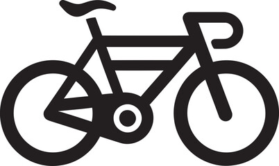SpeedGear Black Bike Logo Icon CityPedal Vector Bike Emblem