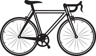 Cycle Iconic Black Bike Emblem Urban Cycle Vector Bike Logo
