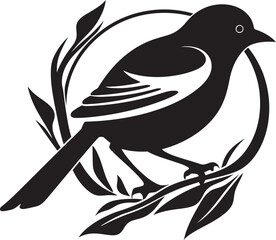 Avian Assembler Vector Nest Design NestCraft Weaver Bird Icon